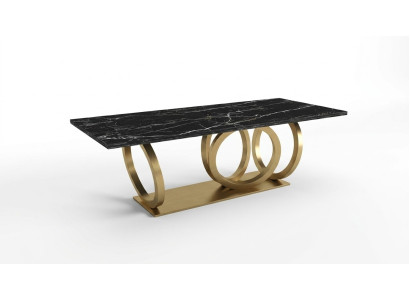 Table à manger en marbre moderne de luxe mobilier Table de salle à manger Design Tables 200x100