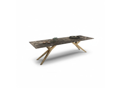 Luxe Table à manger en acier inoxydable de luxe Élégantes tables en marbre neuves