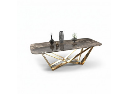 Table de salle à manger de luxe, tables à manger en marbre, design de table, mobilier de luxe 160x80