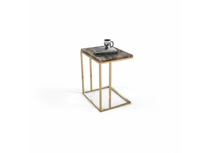 Table d'appoint moderne en acier inoxydable Salon Table basse Meuble design