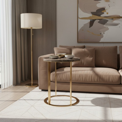 Table d'appoint ronde en marbre Table basse design Table de salon Table nouvelle