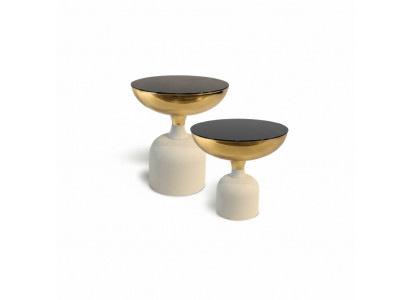 Table en acier inoxydable design Table d'appoint moderne Mobilier de luxe pour salon
