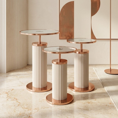 Table d'appoint de luxe 3x Ensemble de tables de salon de designer Tables basses Table de style
