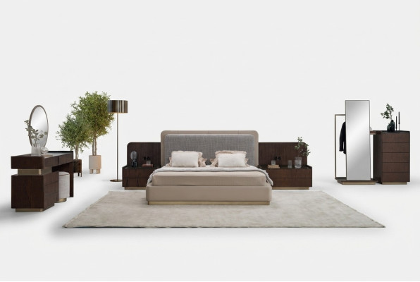 Ensemble de chambre de luxe 7 pièces Ensemble élégant Canapé Rembourrage Meubles