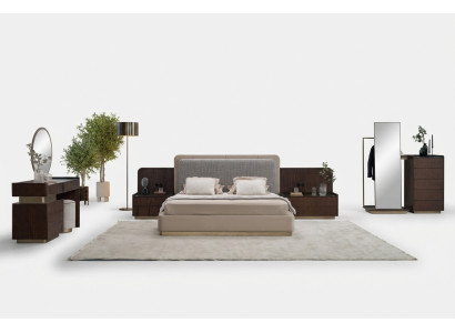 Ensemble de chambre de luxe 7 pièces Ensemble élégant Canapé Rembourrage Meubles