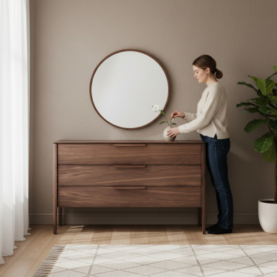 Commode Miroir Moderne Commode avec Miroir Design Moderne de Luxe Commodes