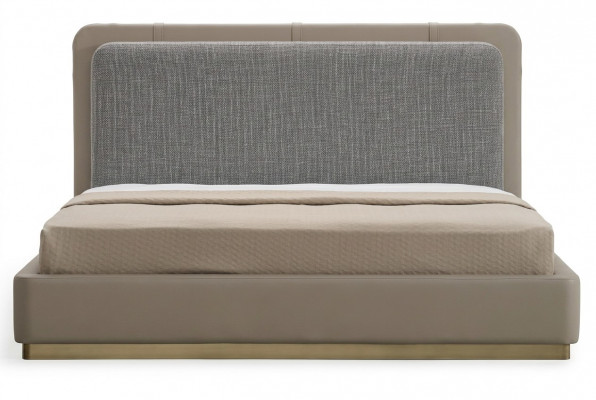 Lit design moderne de luxe Élégant Lits Chambre à coucher 180x200 Meubles Tissu