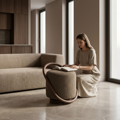 Tabouret de luxe Chambre Confort Design de meubles modernes Repose-pieds Meubles