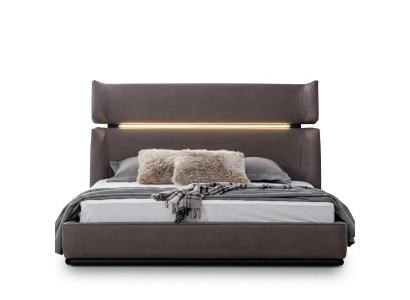 Chambre Luxe Lit Moderne Élégant Lit Moderne gris 180x200