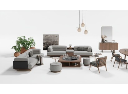 Ensemble de salon de luxe Canapé avec fauteuil Ensemble de canapés design moderne 6 pièces