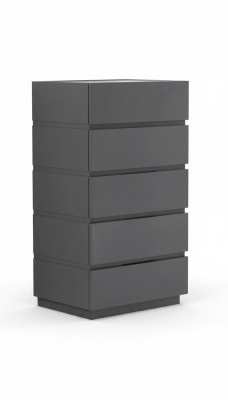 Commode Chambre Bois Gris Design moderne Commodes Bahut Meubles