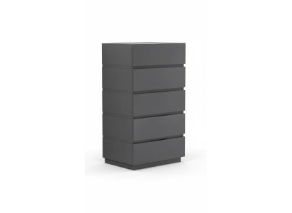Commode Chambre Bois Gris Design moderne Commodes Bahut Meubles