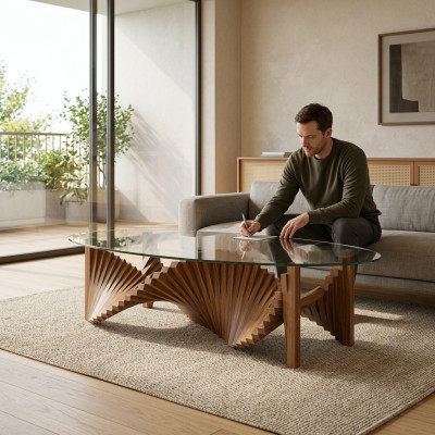 Table basse de salon design Table basse de luxe Table basse Table 157x80cm