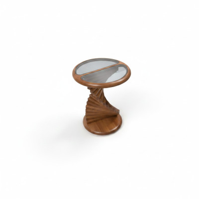 Table d'appoint chic pour salon au design moderne en bois.