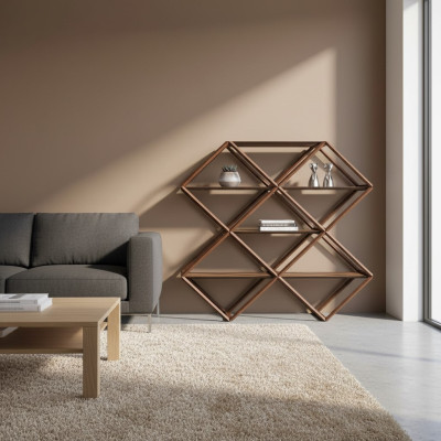 Étagère à livres classique en bois étagères armoire Mobilier de bureau Design Ameublement