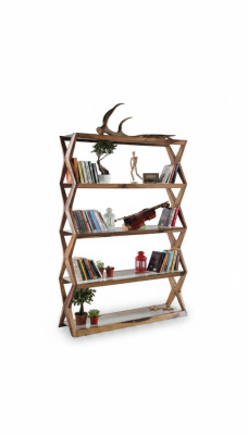 Étagère à livres Étagère moderne en bois Armoire de bureau Ameublement de designer Étagères