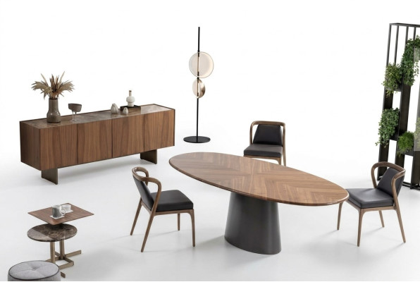 Luxus Esszimmer Set Esstisch mit modernem Design 6x Stühle mit 2x Couchtischen