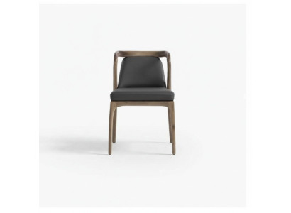Chaise de luxe pour salle à manger Fauteuil Rembourrage en bois Chaises en bois Meubles en bois massif