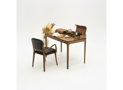 Bureau de bureau moderne - Bureau de designer marron - Mobilier de bureau - Table de designer