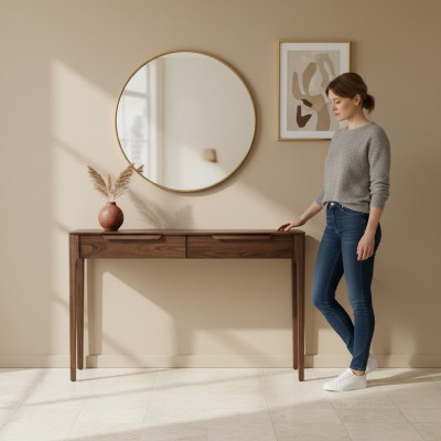 Console table Salon Buffet Secrétaire Design Table en bois de luxe