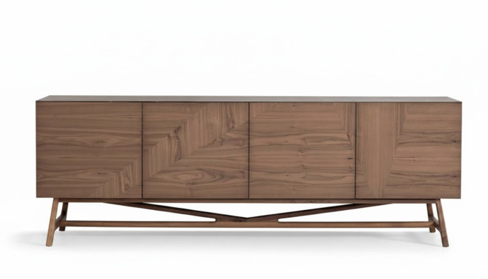 Buffet de salle à manger moderne de design de luxe en bois Commode Buffet de rangement