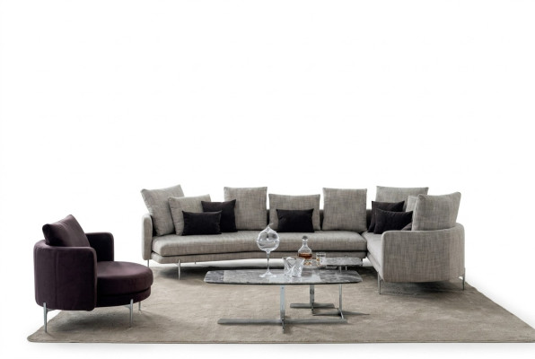 Ensemble de salon 4+3+1 places moderne Ensemble de canapé 3 pièces Mobilier de coussin de siège