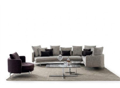 Ensemble de salon 4+3+1 places moderne Ensemble de canapé 3 pièces Mobilier de coussin de siège