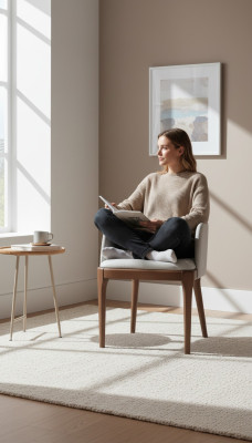 Chaise en bois de luxe au design moderne inclinable blanc Mobilier de salle à manger