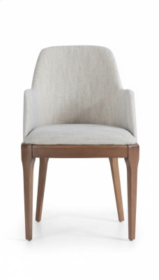 Chaise en bois de luxe au design moderne inclinable blanc Mobilier de salle à manger