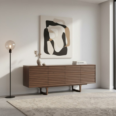 Buffet de salle à manger moderne de design de luxe en bois, commode, armoire, armoires.