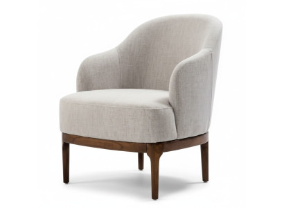Fauteuil de luxe pour salon, design gris, mobilier de salon Club Lounge, siège unique