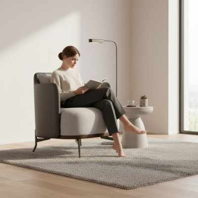 Fauteuil Rembourrage 2 places Design Moderne Salon de Luxe Meubles de Salon Canapés.