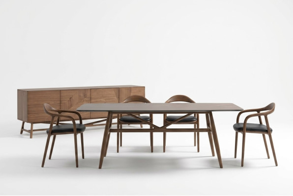 Ensemble de salle à manger de luxe - Ensemble de salle à manger 6 pièces - Ensemble Table 4x Chaises avec Buffet