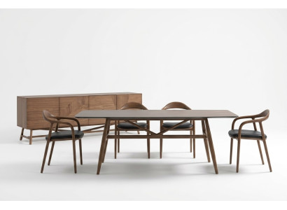 Ensemble de salle à manger de luxe - Ensemble de salle à manger 6 pièces - Ensemble Table 4x Chaises avec Buffet