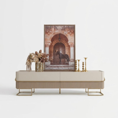 Classique r TV Stand Sideboard Coffre Commode Salons Armoires Télévision - meuble tv