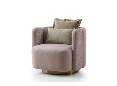 Fauteuil élégant Salon Rose Moderne Bois Canapé Lounge Club Meubles