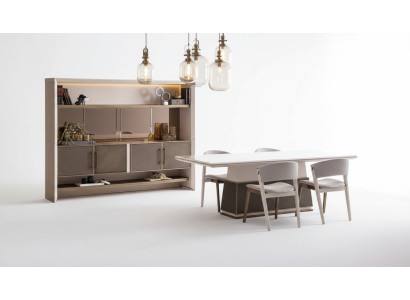 Ensemble de salle à manger de luxe 6 pièces Table à manger 4x chaises Buffet Ensemble de designer moderne 6 pièces
