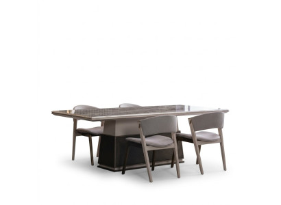 Table à manger de luxe Tables à manger Ensemble de table à manger Ensemble de salle à manger Tables 4x chaises Chaise