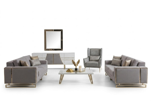 Ensemble canapé moderne 3+2+1 places, mobilier de luxe Conception de canapé