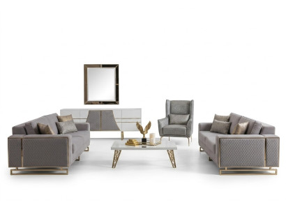 Ensemble canapé moderne 3+2+1 places, mobilier de luxe Conception de canapé