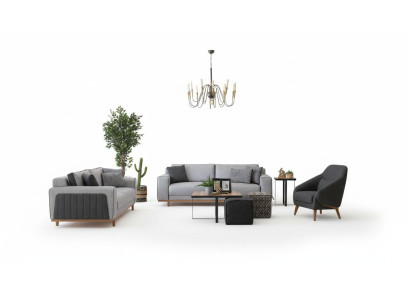 Ensemble de canapé de luxe 3+2+1 canapé moderne Conception de rembourrage de canapé Mobilier de salon