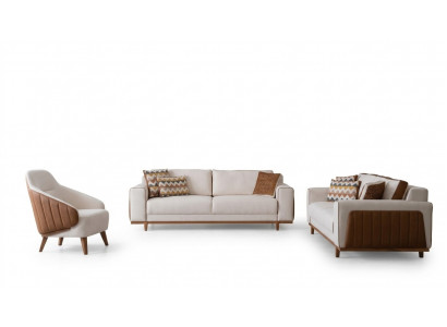 Ensemble de canapés élégants 3+2+1 fauteuil de luxe de haute qualité design luxueux