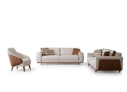 Ensemble de canapés élégants 3+2+1 fauteuil de luxe de haute qualité design luxueux