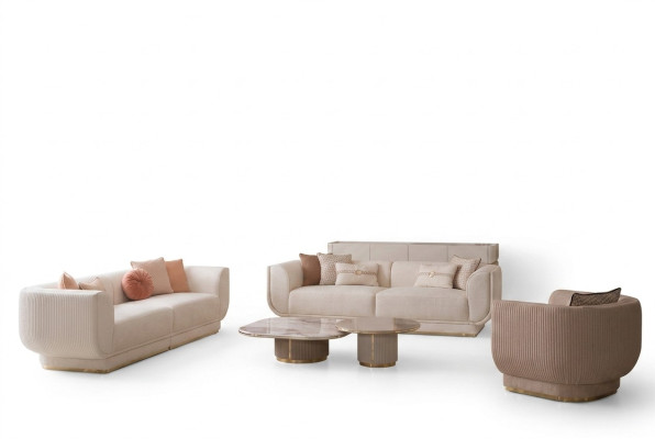 Ensemble de canapé 3+3+1 Siège Canapé Coussin de siège Design Meubles de luxe neuf