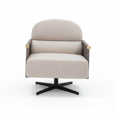 Fauteuil élégant, luxueux fauteuil pivotant de club lounge, design de chaise pour salon