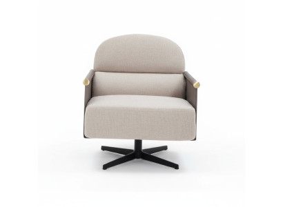 Fauteuil élégant, luxueux fauteuil pivotant de club lounge, design de chaise pour salon
