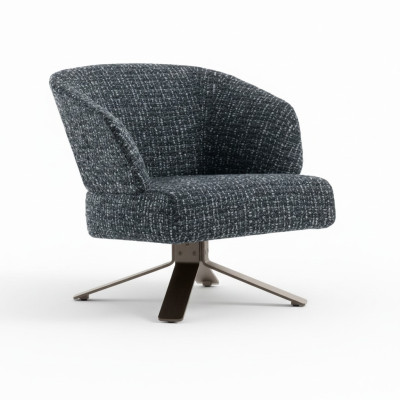 Fauteuil de luxe, fauteuil lounge ergonomique rembourré au design moderne