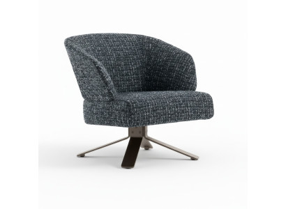 Fauteuil de luxe, fauteuil lounge ergonomique rembourré au design moderne