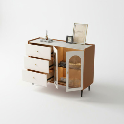 Moderne Holzkommode Weiß Sideboard Lowboards Wohnzimmerschrank neu