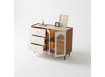 Moderne Holzkommode Weiß Sideboard Lowboards Wohnzimmerschrank neu